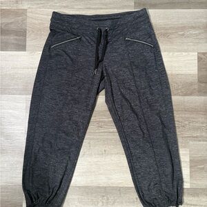 Athleta Dark Heather Gray Drawstring Joggers